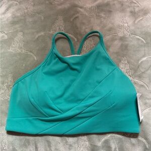 lululemon Flow Y wrap front high neck Sports Bra